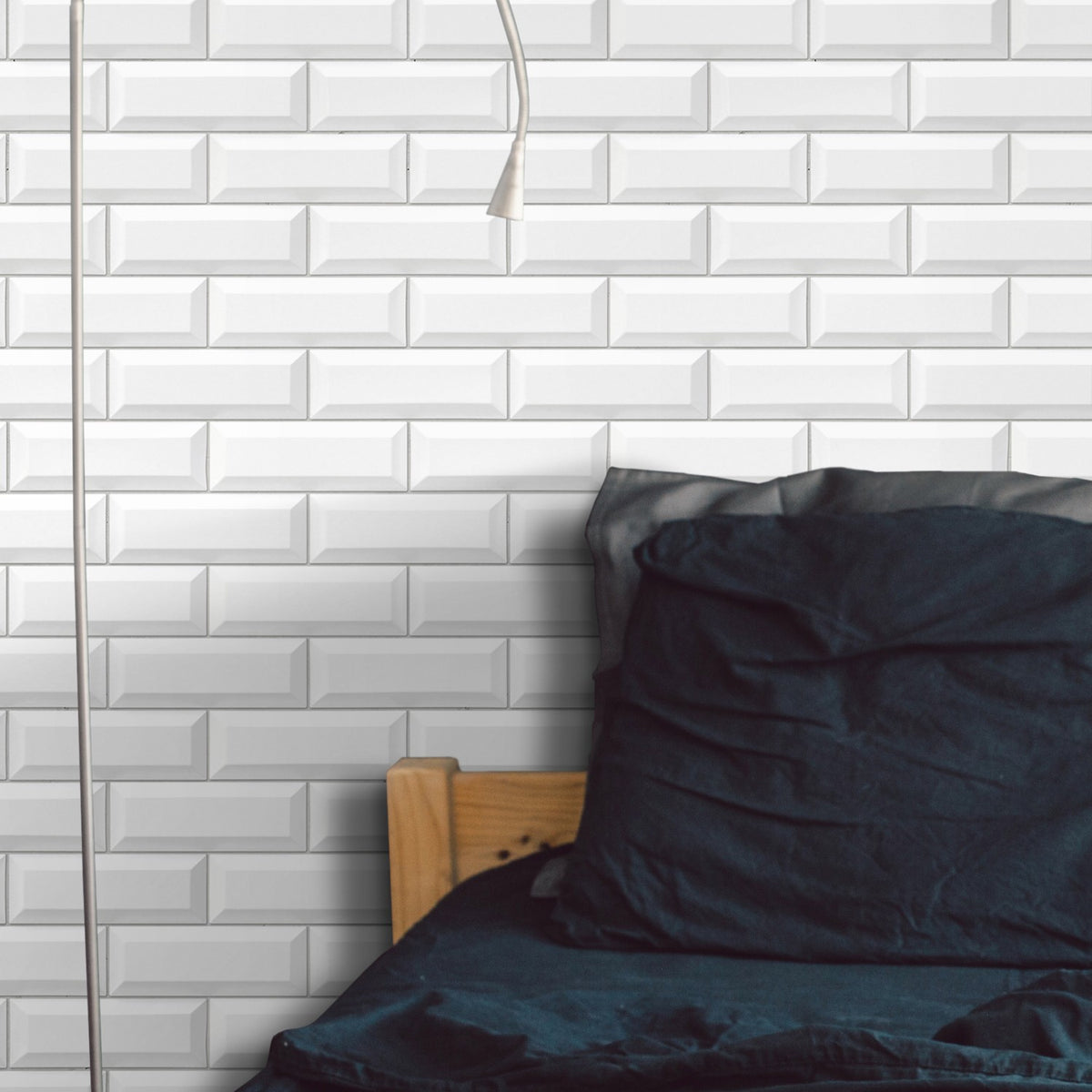 Revêtement Element 3D Métro white tile