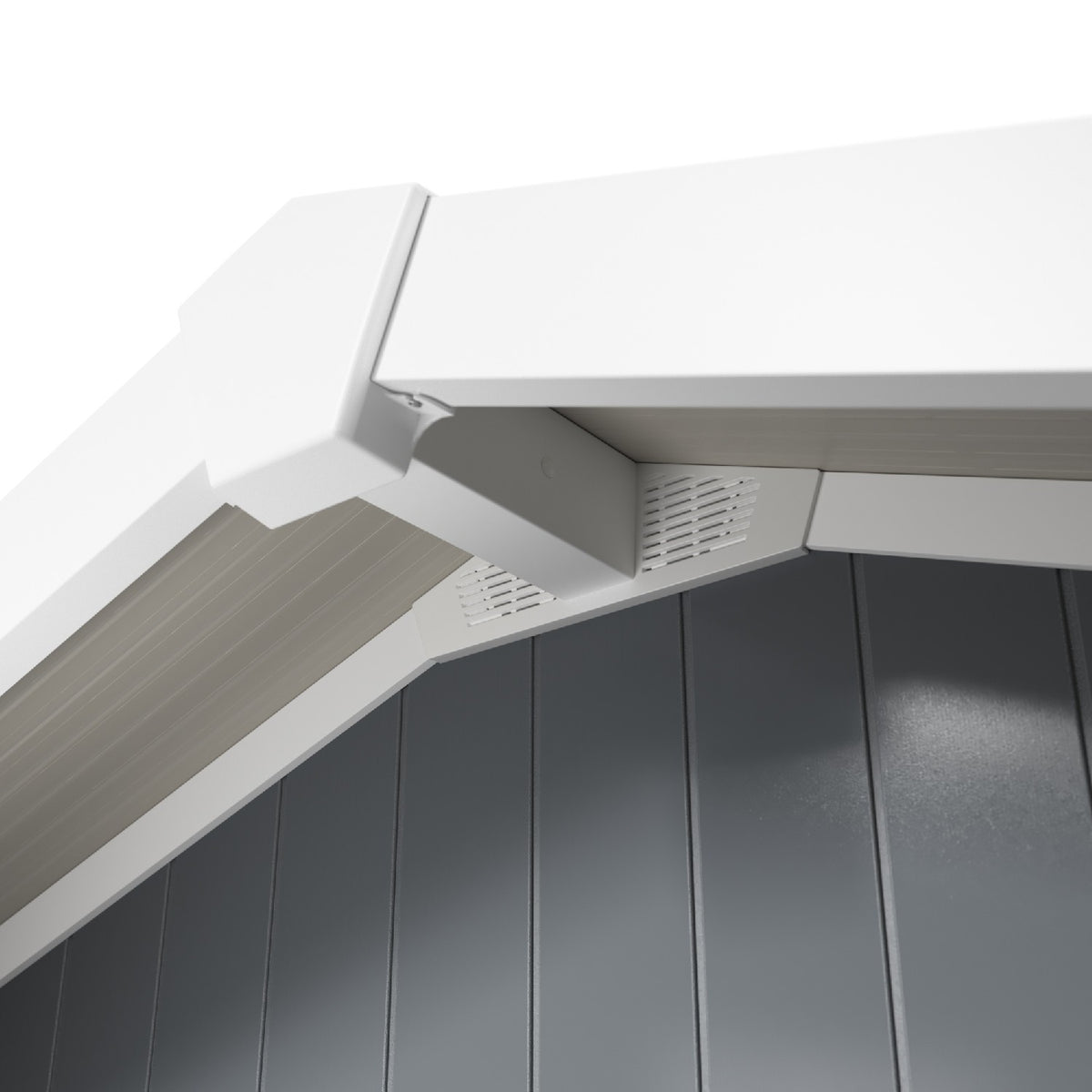 Abri de jardin 4,9 m² PMMA gris foncé Déco