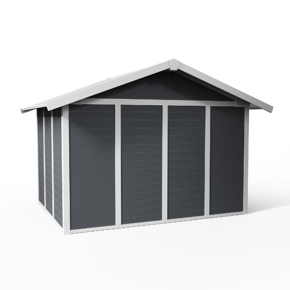 Abri de jardin 7,5 m² Gris foncé Basic Home