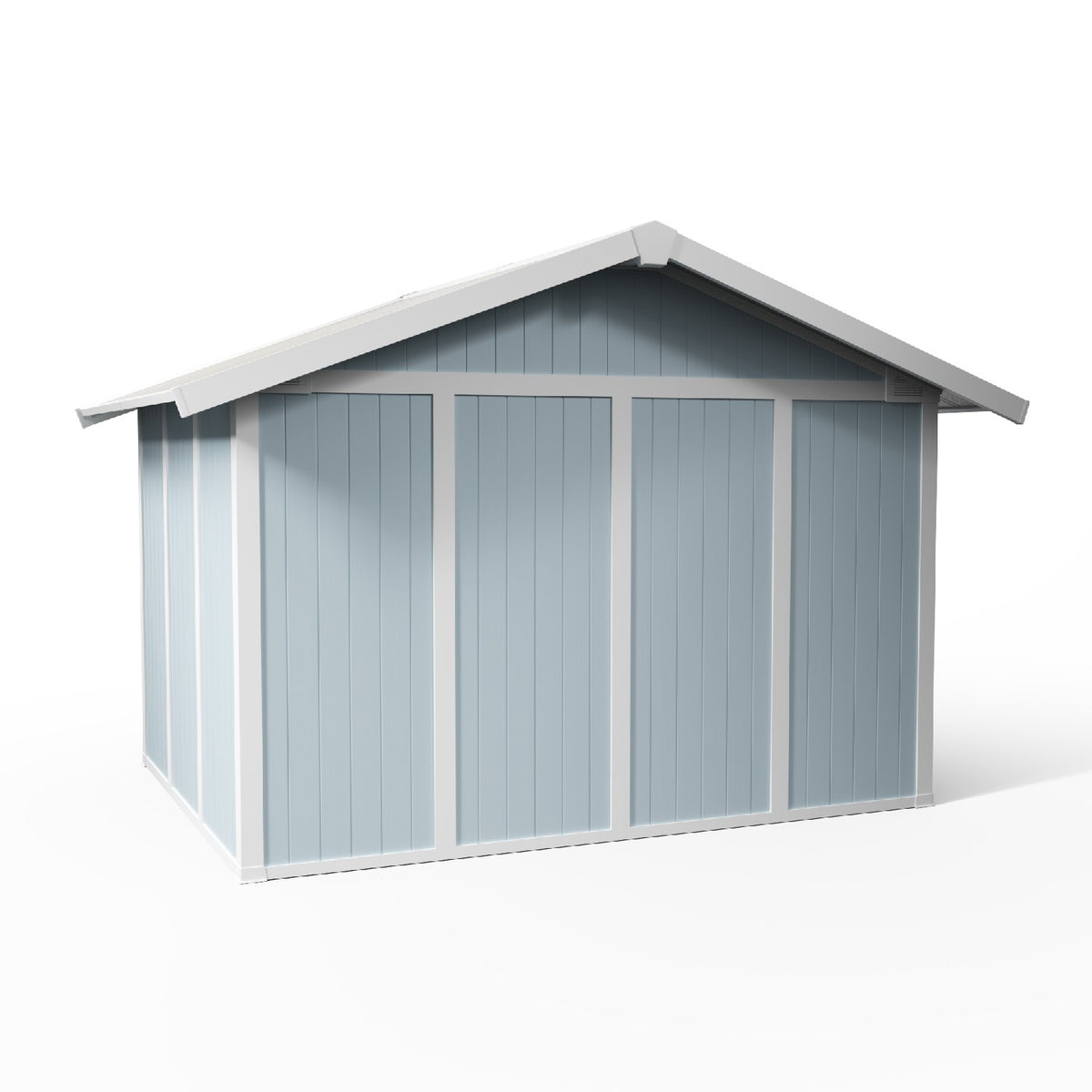 Abri de jardin 7,5 m² gris - bleu Utility