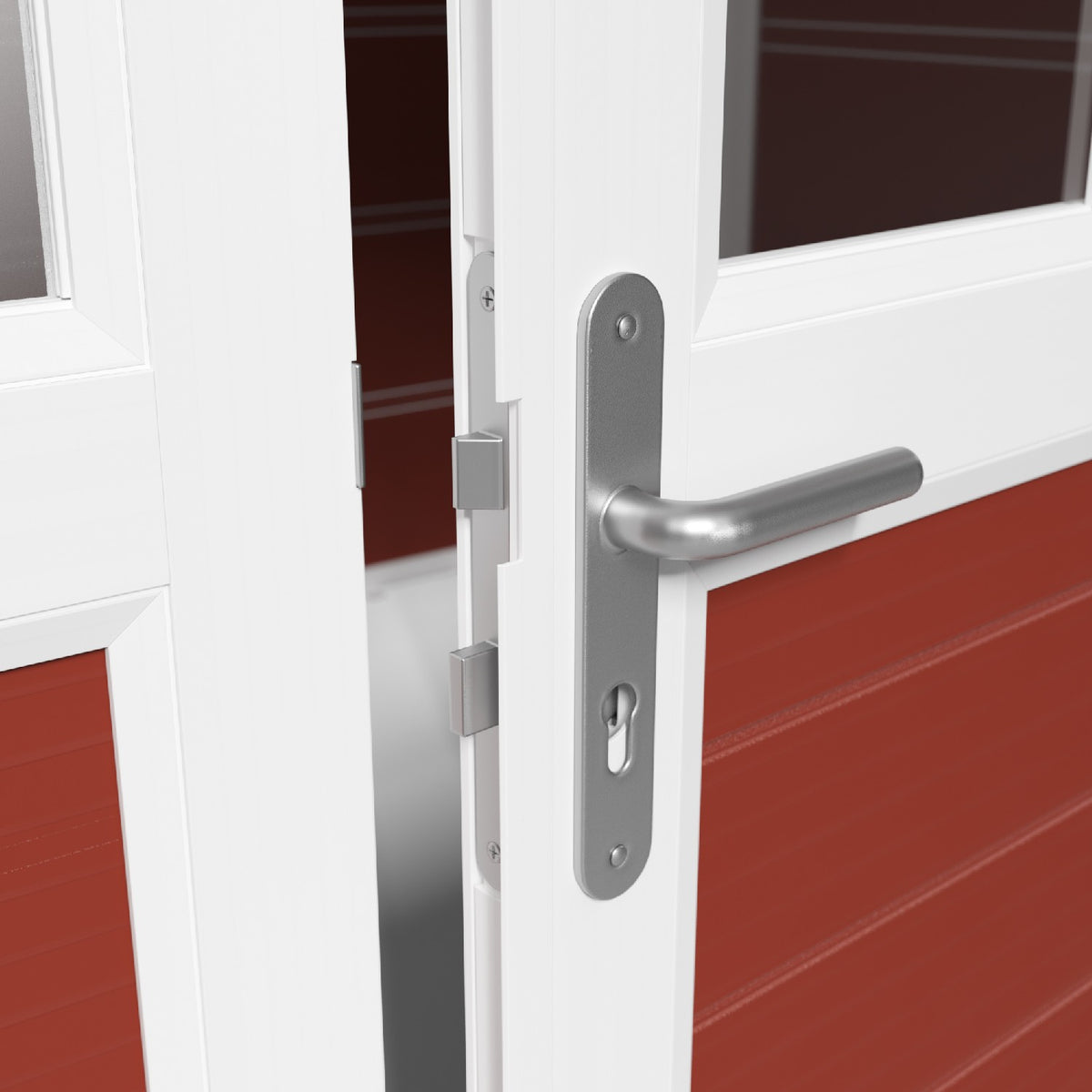 Abri de jardin 11 m² rouge brique Déco