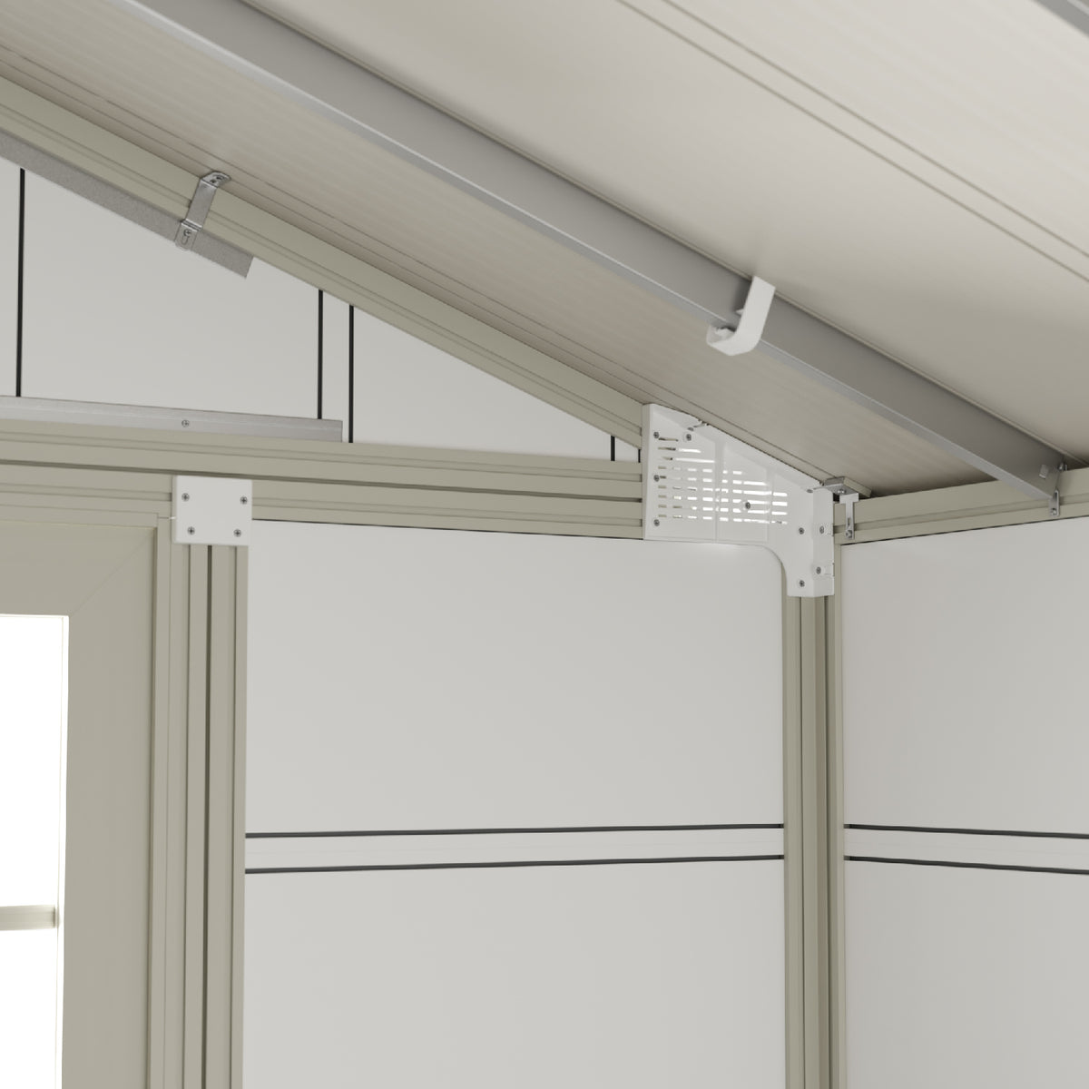 Abri de jardin 4,9 m² gris-vert Utility