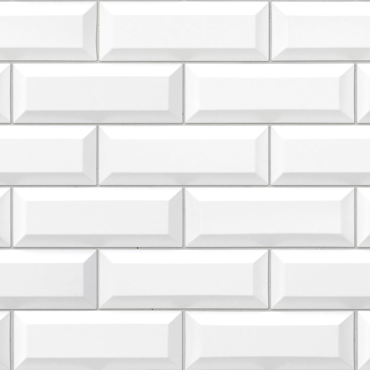 Revêtement Element 3D Métro white tile