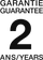 Garantie 2 ans
