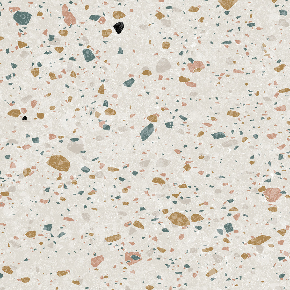 Echantillon Element 3D Terrazzo white 37 x 20 cm