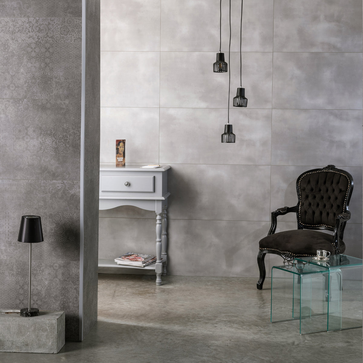 Dalles murales Gx Wall+ 45x90 cm Gray cement