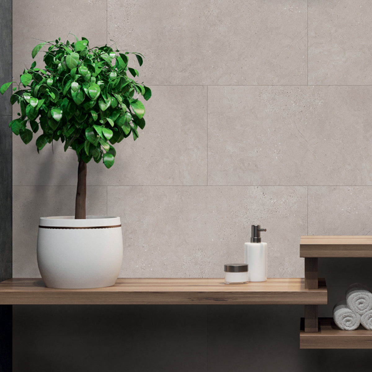 Dalles murales Gx Wall+ 45x90 cm Cream slate